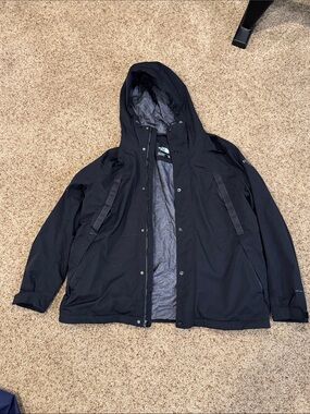 The North Face Men’s Black Hooded Raincoat Shell